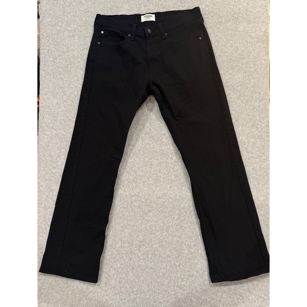 Denizen from Levis 285 Relaxed Fit Mens Black Jeans Size 32x32 Solid Denim